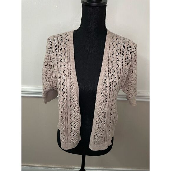 Sonoma Light Tan Cardigan Size Medium - Picture 1 of 7